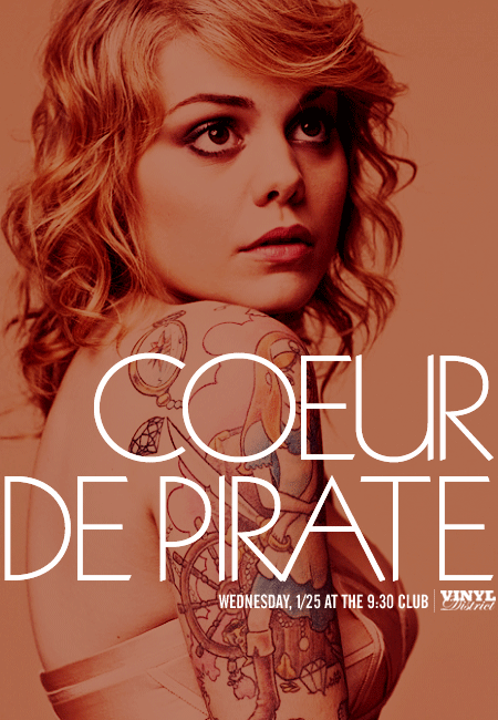 For all the Frenchspeaking impaired out there Coeur de Pirate translates 